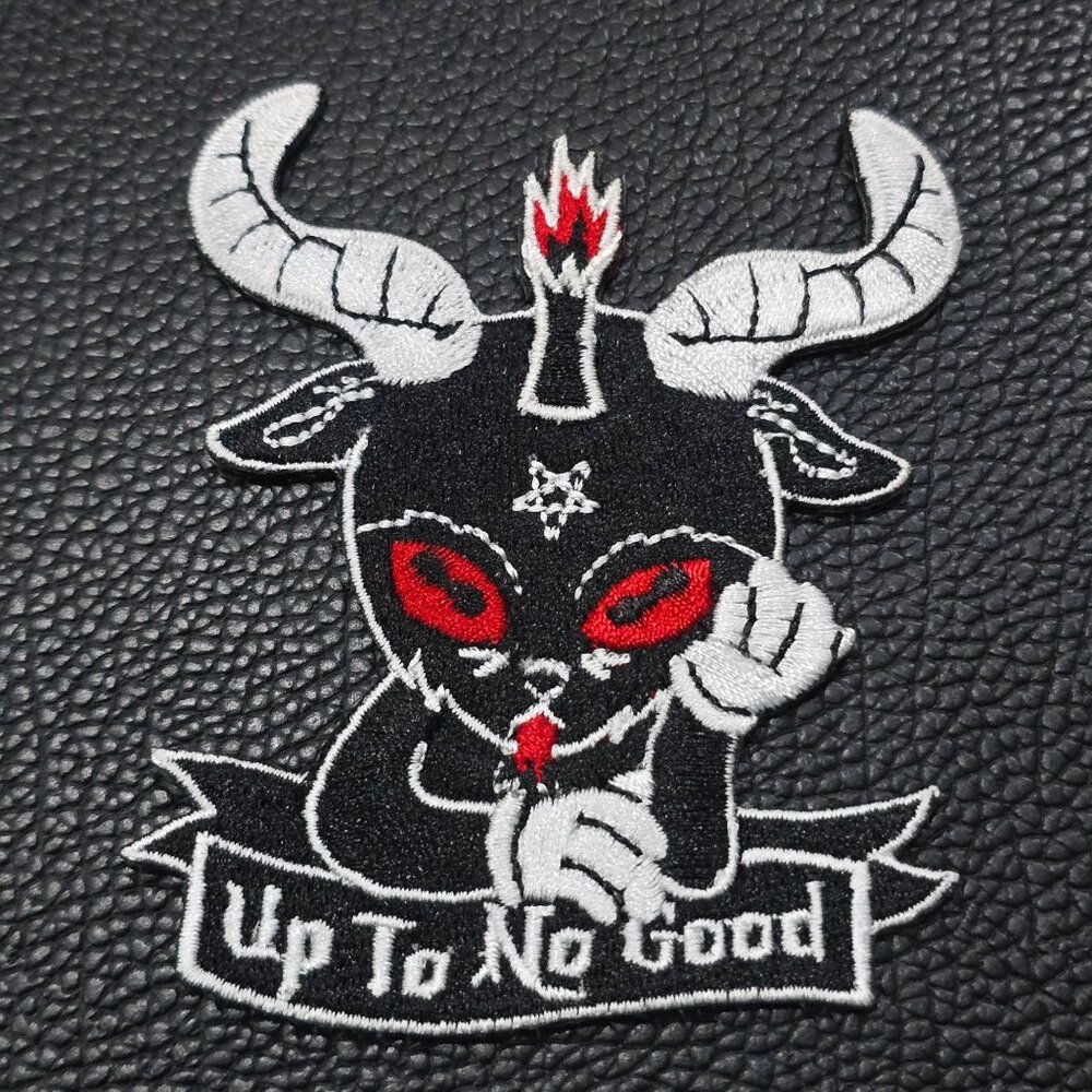 Killstar ✦ Up To No Good Patch ✦ Occult Cute Demon Shh Banner Embroidered OS